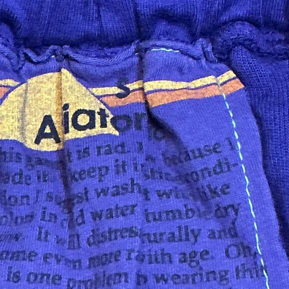 Aviator Nation Purple Rainbow Stripe Terry Dolphin Shorts Women Small - Picture 6 of 10